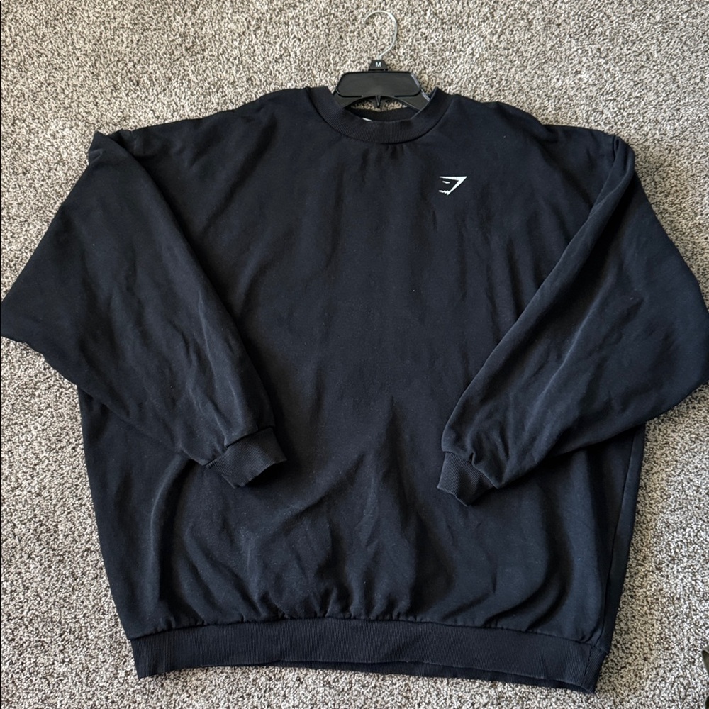 Gymshark Women’s Strength Department Black Sweatshirt ( Size L)